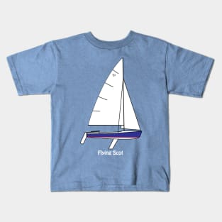 Flying Scot Sailboat Kids T-Shirt